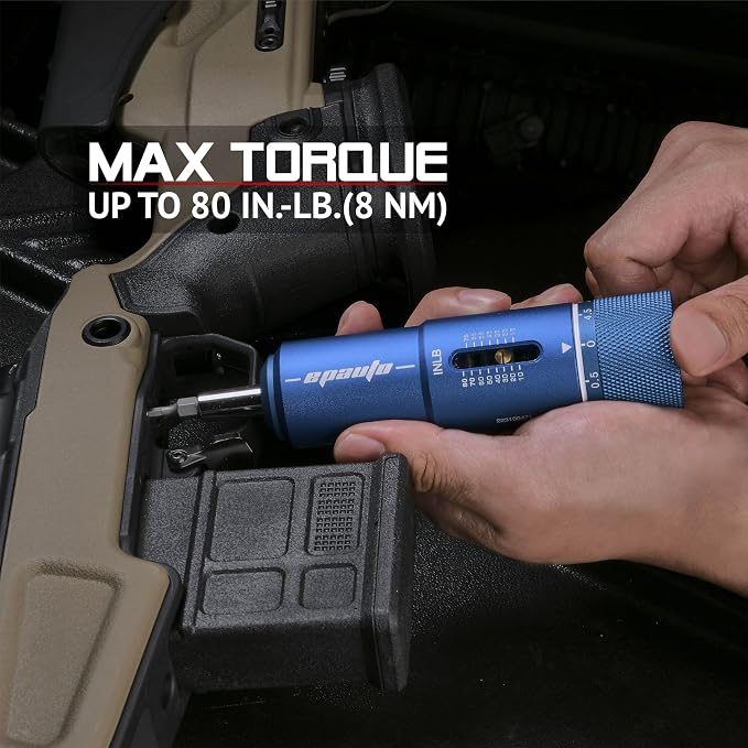 EPAuto Manual Wrench Screwdriver for Firearms | Bike Gears, 10-80 In/lb | Manual Wrench Screwdriver for Firearms | Bike Gears, 10-80 in/Lbs