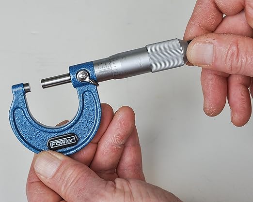 Fowler 52-253-001-1, Premium Outside Inch Micrometer with 0-1" Measuring Range