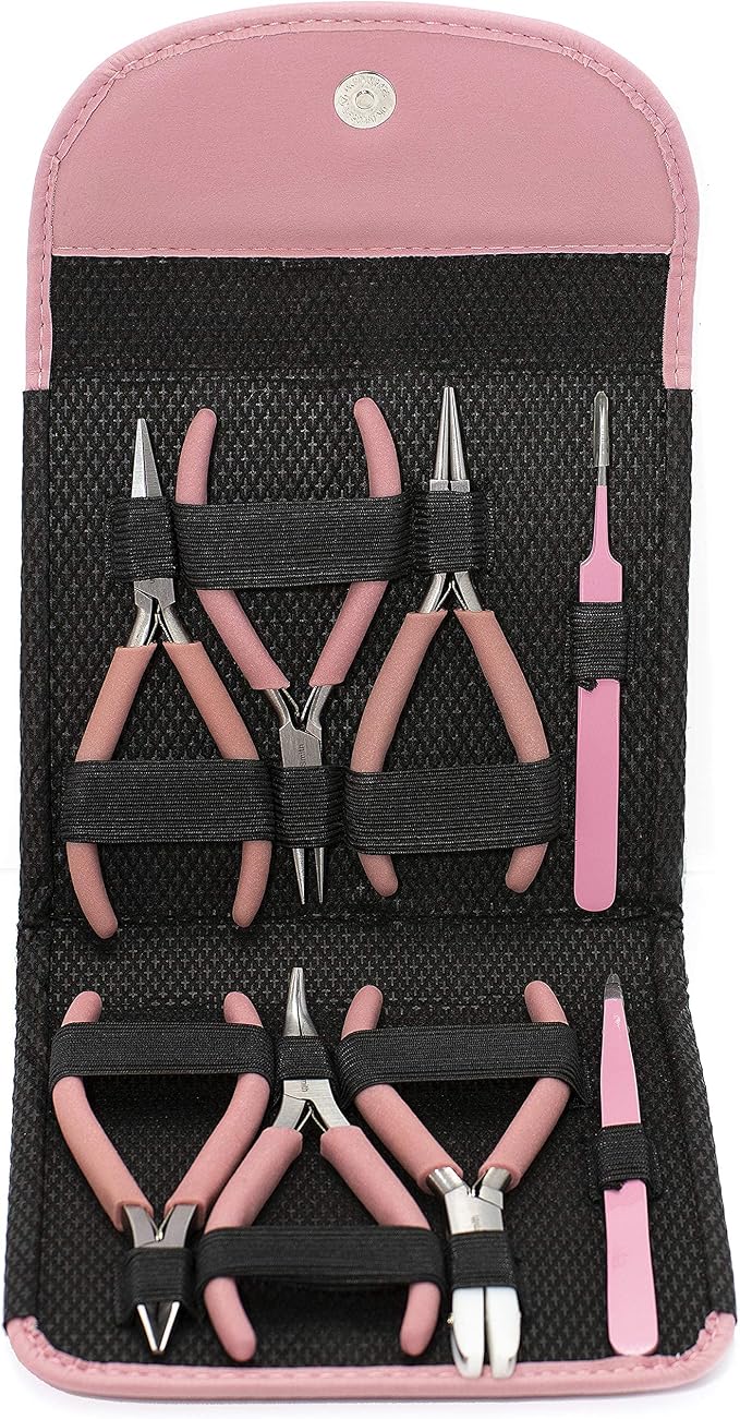 The Beadsmith Fashion Color Pliers, Jewelry Making Supply Set of 8