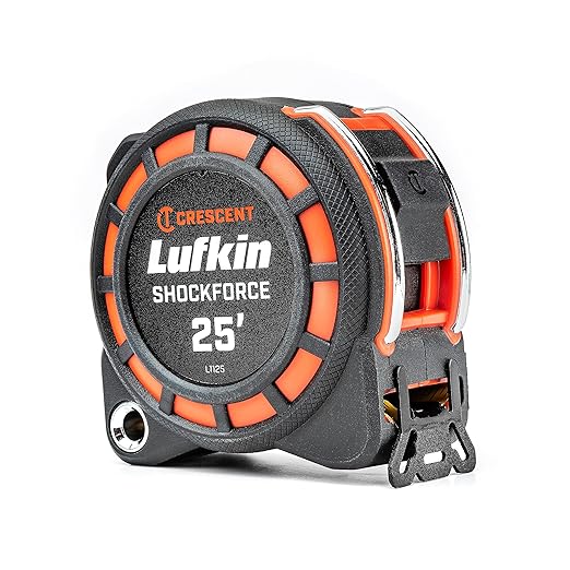 Crescent Lufkin 1-3/16" x 25' Shockforce G1 Dual Sided Tape Measure - L1125