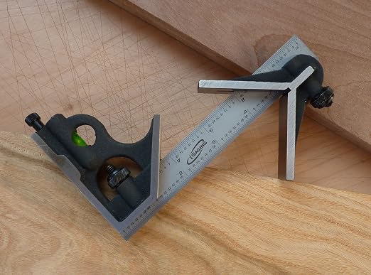 iGaging Combination Square Premium 3-Piece 6" 4R Center Head
