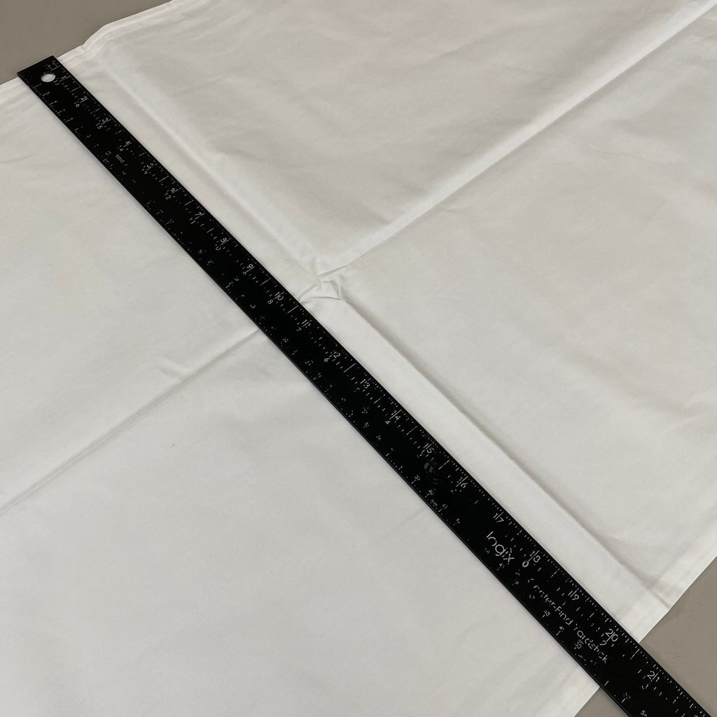 OWN ETC Zipper Closer Pillow Protector 20" W X 36" L  White
