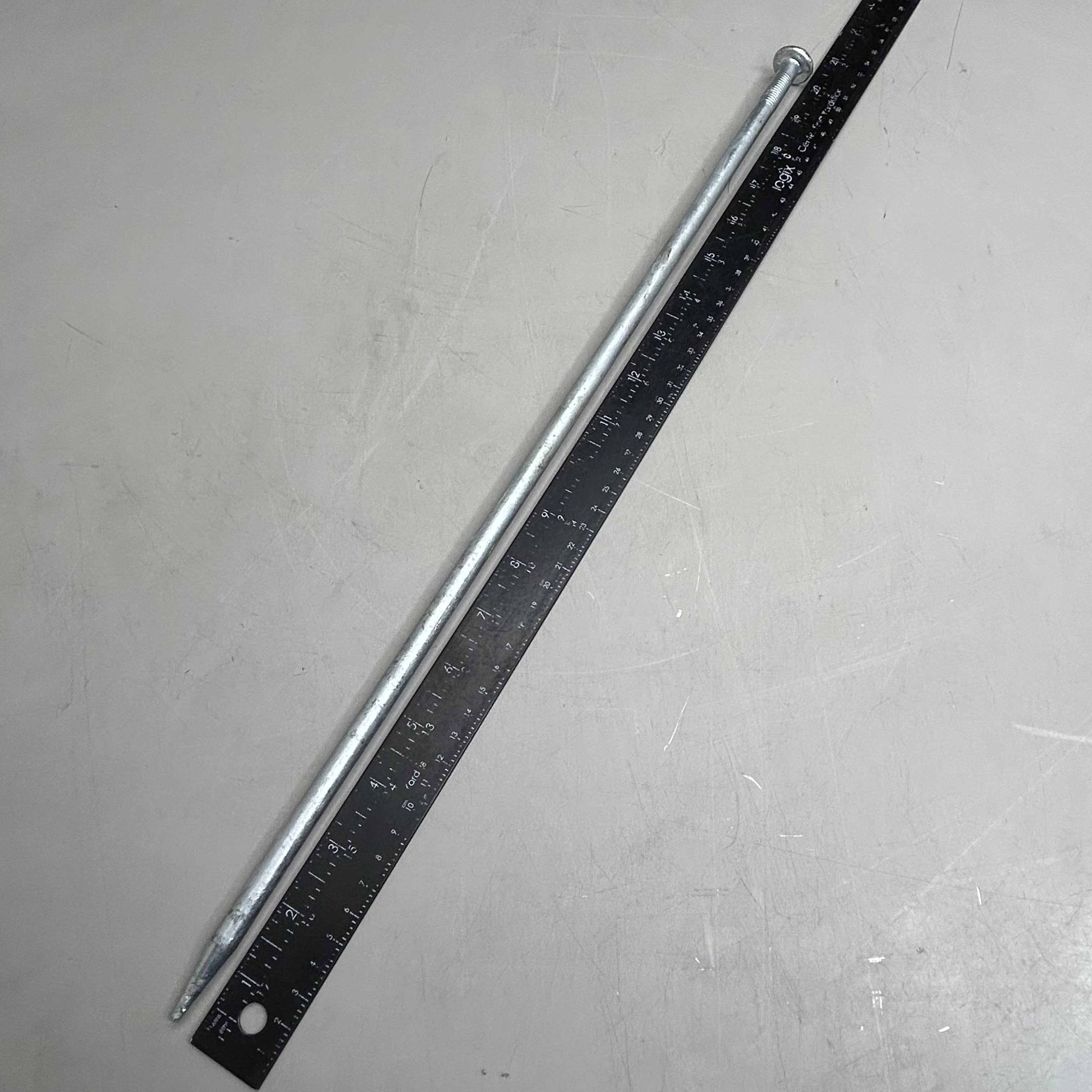 (Pack Of 4) Galvanized Landscape Spike Nails  20" Overall Length Chrome