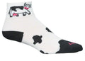SockGuy Classic Cow Socks - 2" White Women's Small/Medium
