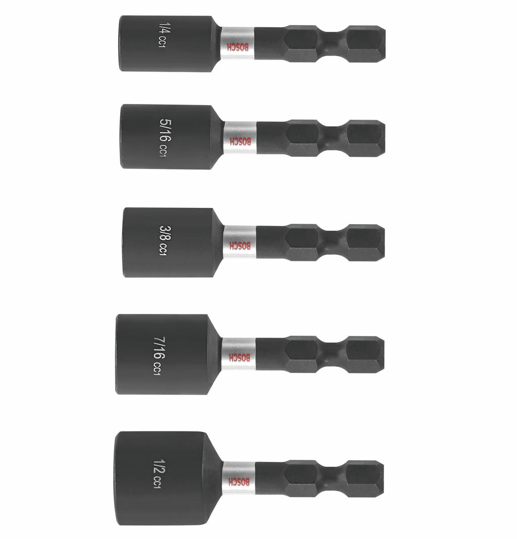 BOSCH ITDNSV105 5 pc. Driven 1-7/8 In. Impact Nutsetter Set