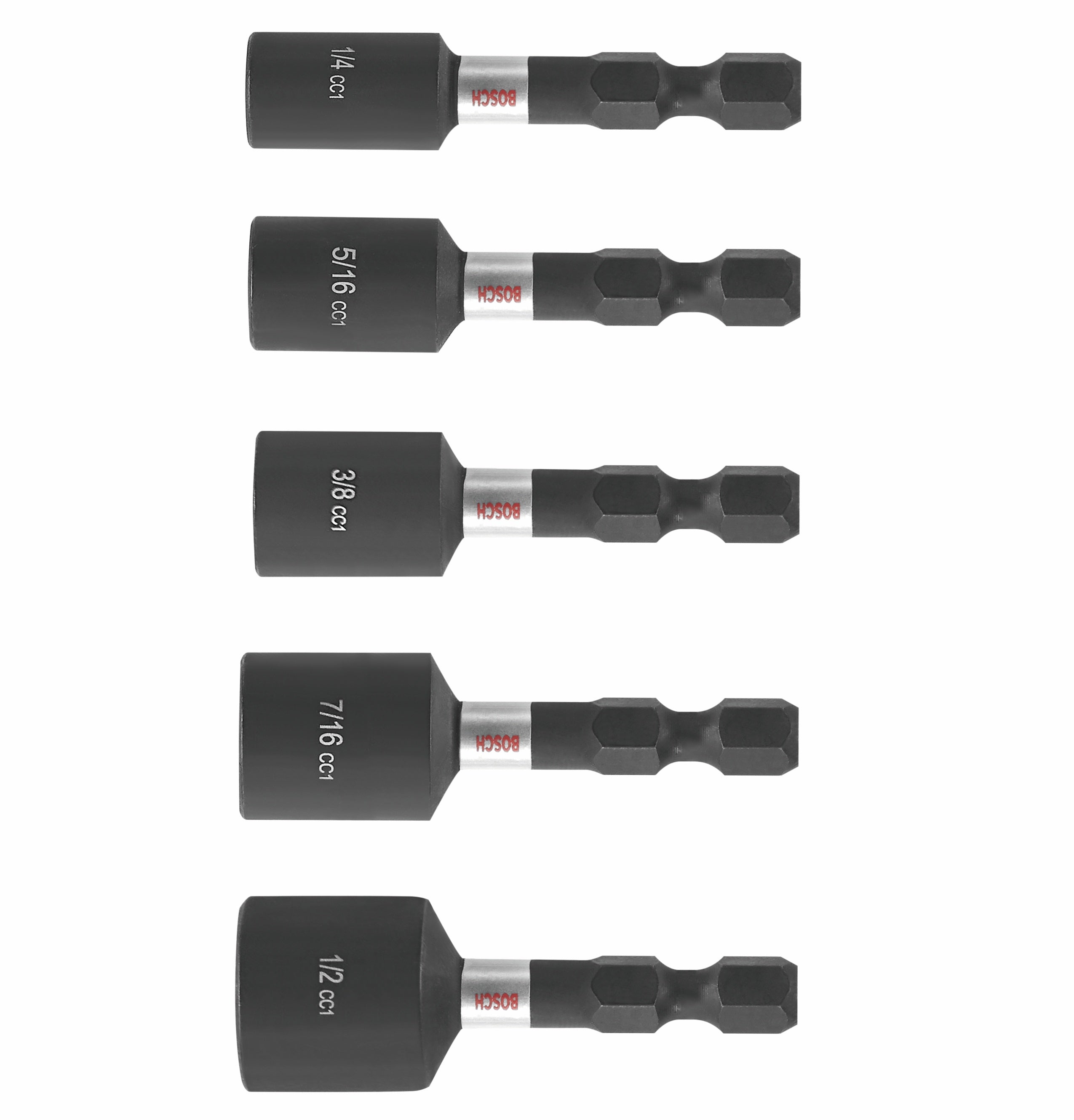 BOSCH ITDNSV105 5 pc. Driven 1-7/8 In. Impact Nutsetter Set