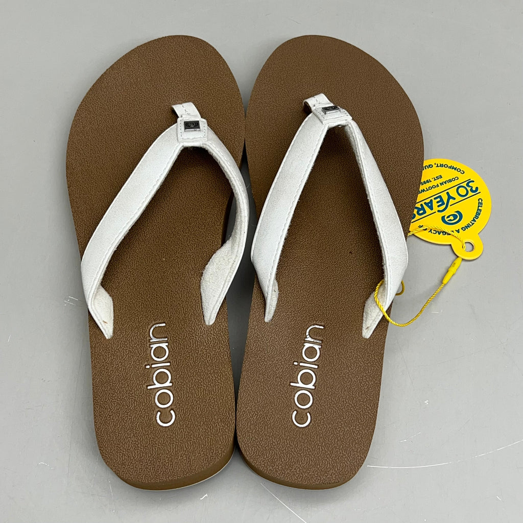 COBIAN Skinny Bounce Comfortable Synthetic Strap Women's Sz 10 White SKI25-110-10