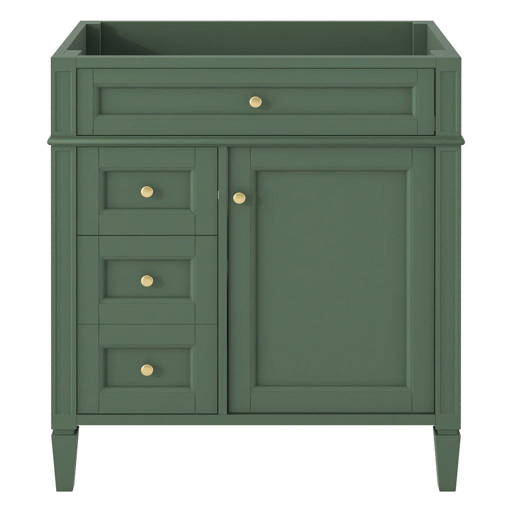 Bathroom Vanity With 2 Drawers and Tip-Out Drawer Storage Cabinet