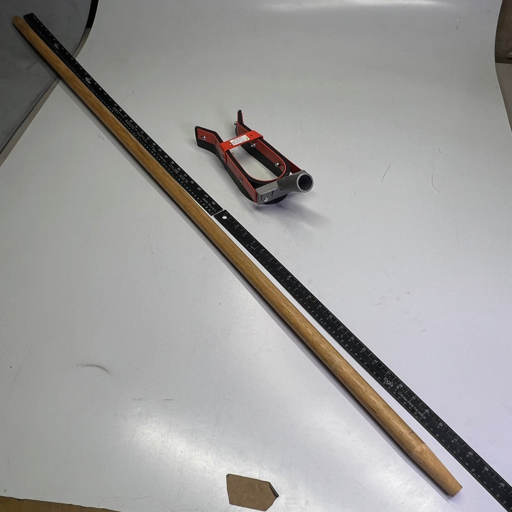 UNIQUE PAVING  Heavy Duty Asphalt Squeegee Head & Wood Handle 10" 10147