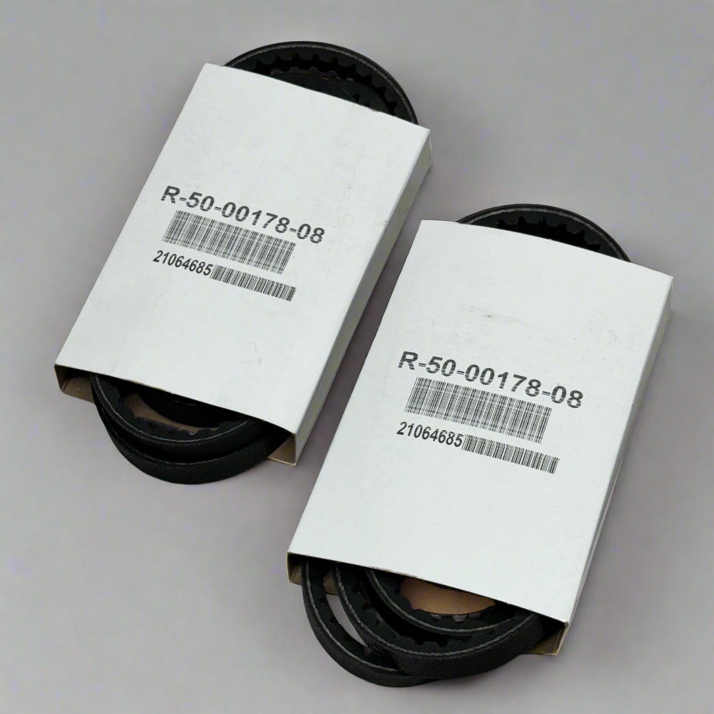 (2 PACK) Cogged V-Belt Sz 7.5" L x 5" W, Black R-50-00178-08