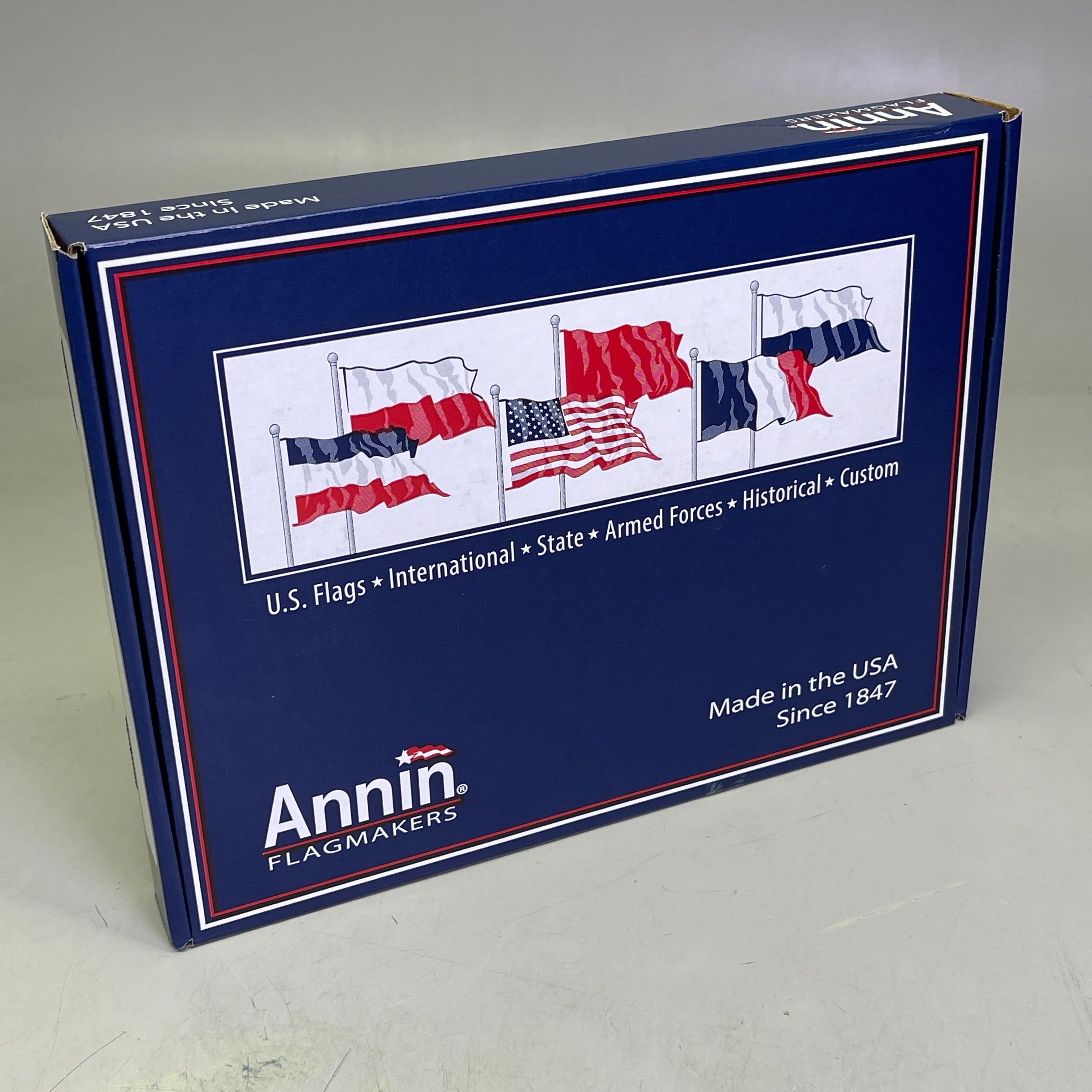 ANNIN American Flag USA Made Nylon UV Resistant 4'x 6' Red, White & Blue 3JN77