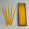 CREATIVE CO-OP (24 PACK) Thin Taper Candles Unscented 1/2" R 10"H Caramel CD2242