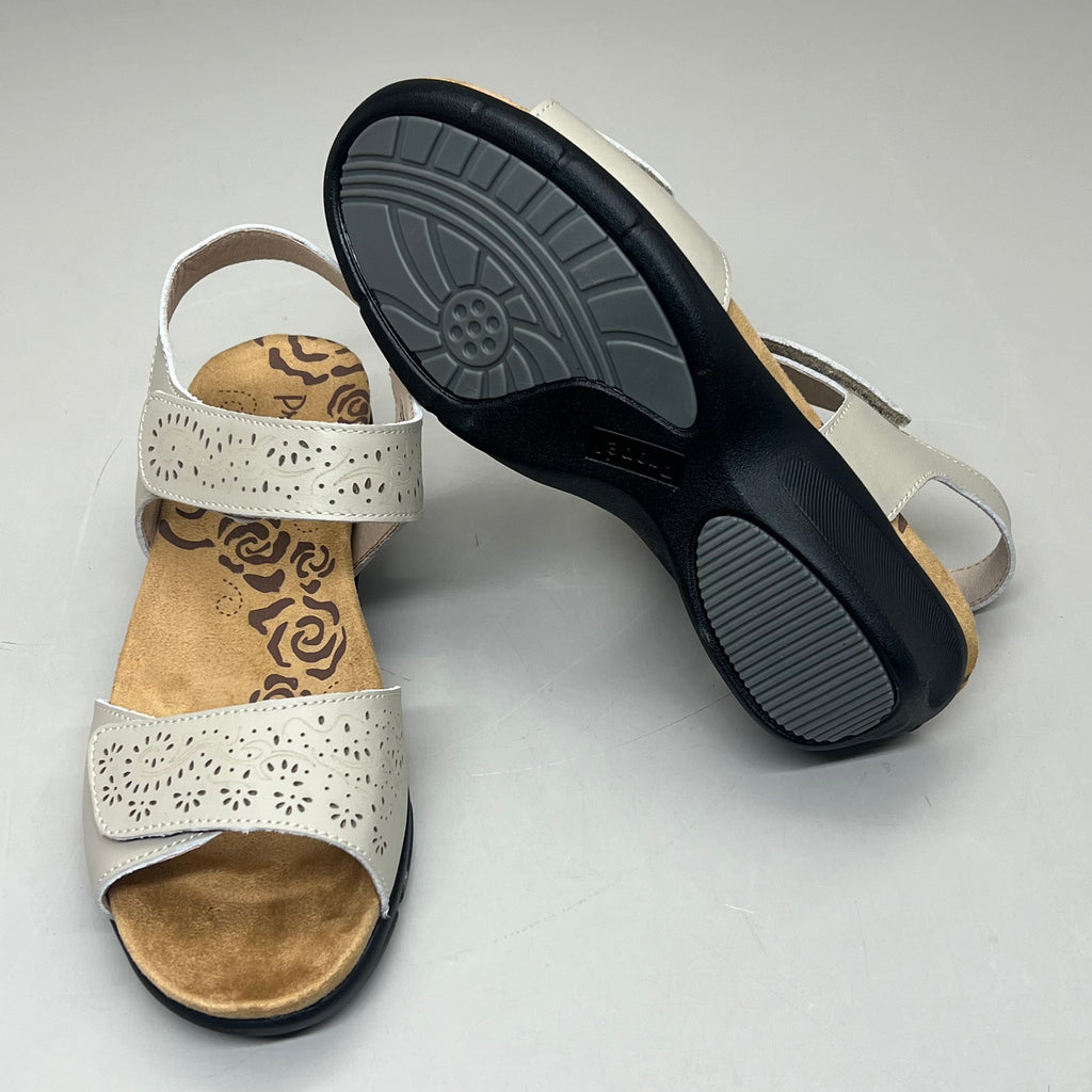 PROPET Wanda Sandal w/Wedge Heel Design Women's Sz 7 XX WIDE (4E) Cream WSX203L