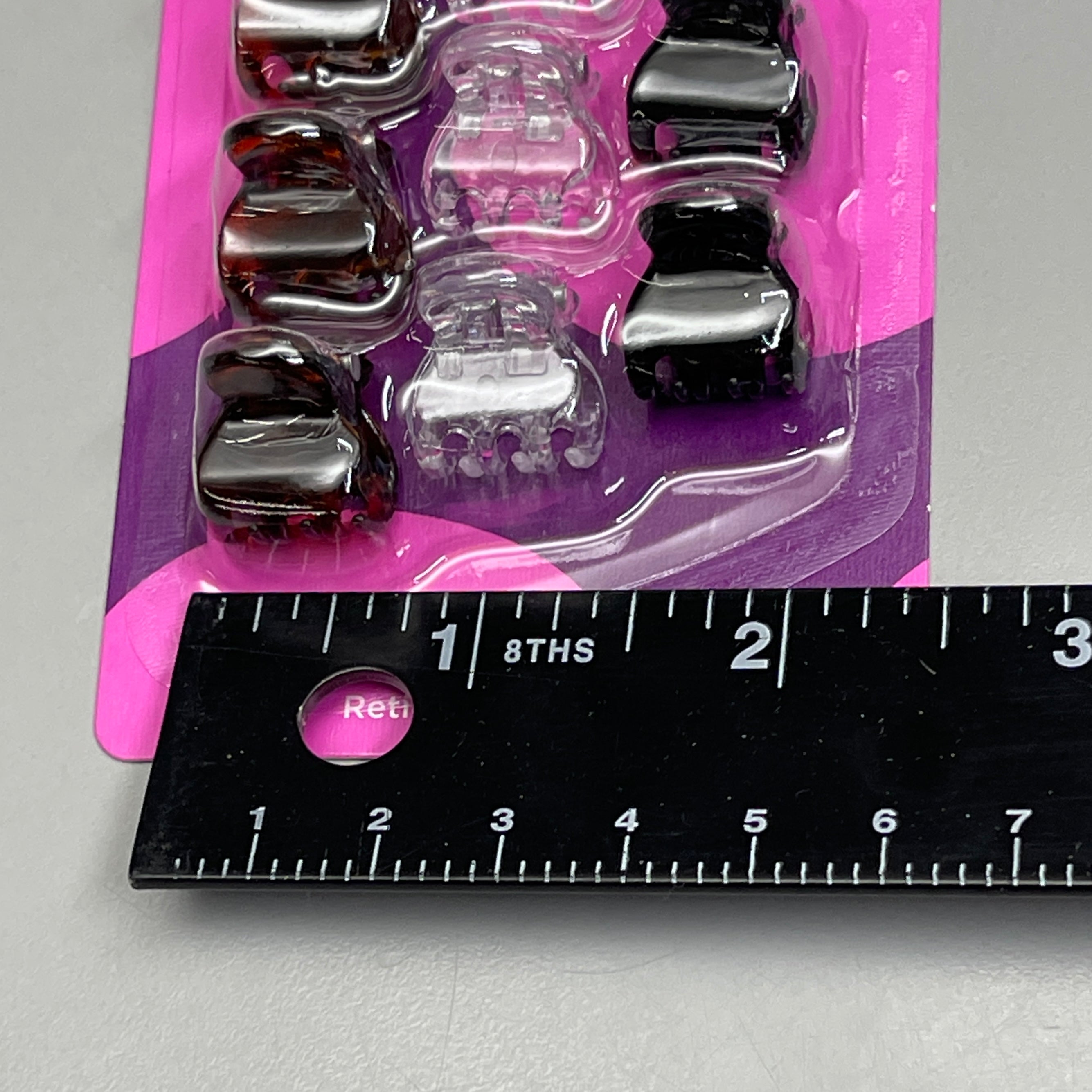 GOODY 3 Sets of 15! Mini Claw Hair Clips 45 CT Black/Brown/Clear 3000136 (New)