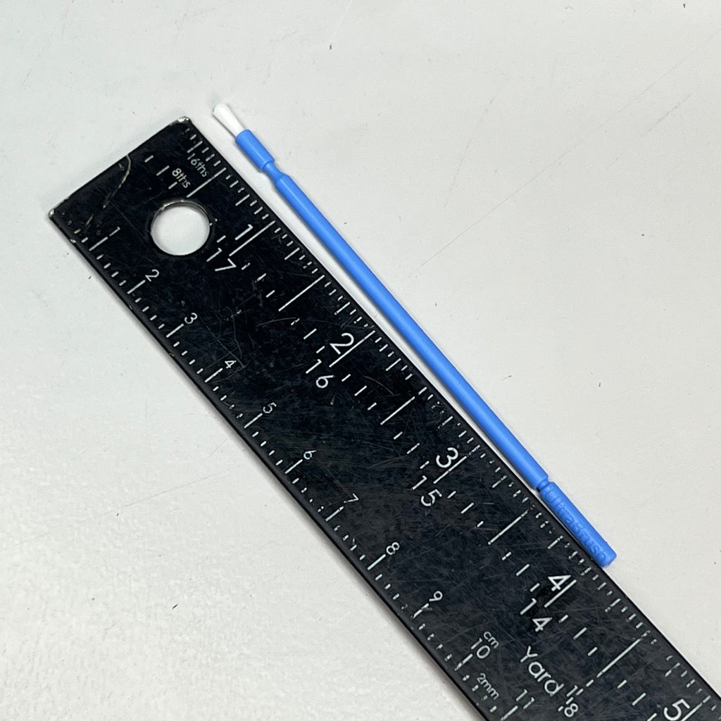 (SEE IMAGES- QUANTITY) Bristle Brush 200 Strands Short Neck Blue/White 290135