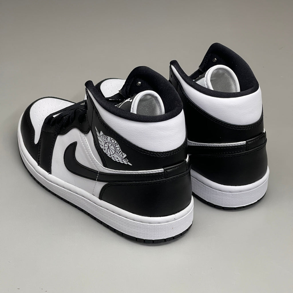 NIKE AIR JORDAN 1 Mid Panda Shoe Women's Sz 6 Black / White DV0991-101 (New)
