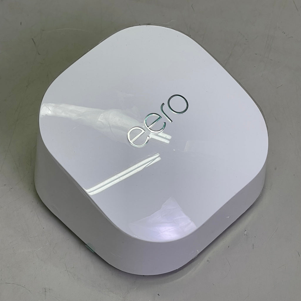 AMAZON Eero 6+ Mesh Wifi Router 1 Gigabit, 75+ devices, 1500 sq ft White R010001 (New Other)