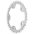 Wolf Tooth 110 BCD Cyclocross Road Chainring - 38t 110 BCD 5-Bolt Drop-Stop B Raw Silver