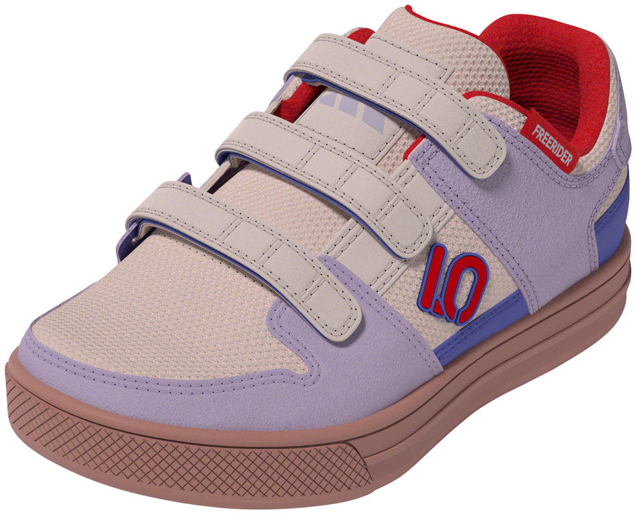 Five Ten Freerider Kid's VCS Flat Shoes - Putty Mauve/Pure Ruby/Semi Cobalt Blue 4