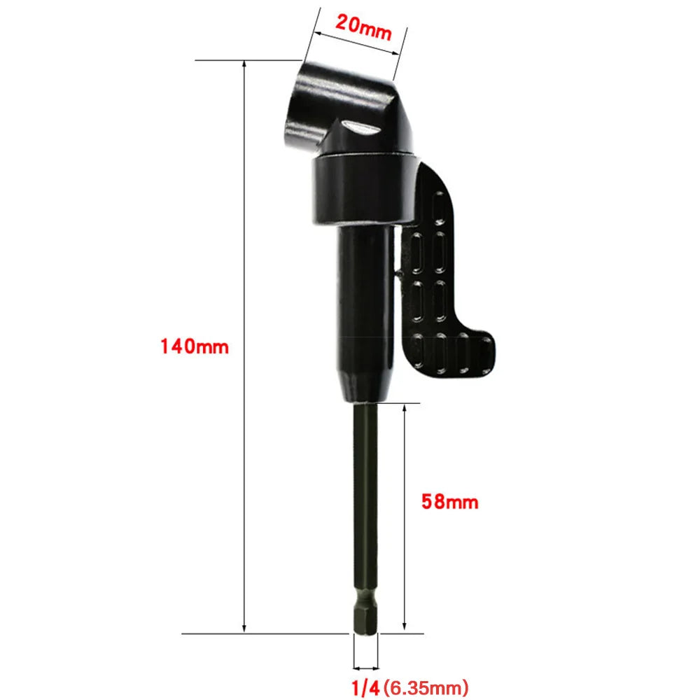 STONEGO 105 Degree Angle Extension Screwdriver Bit Holder | Right Angle Drill Attachment