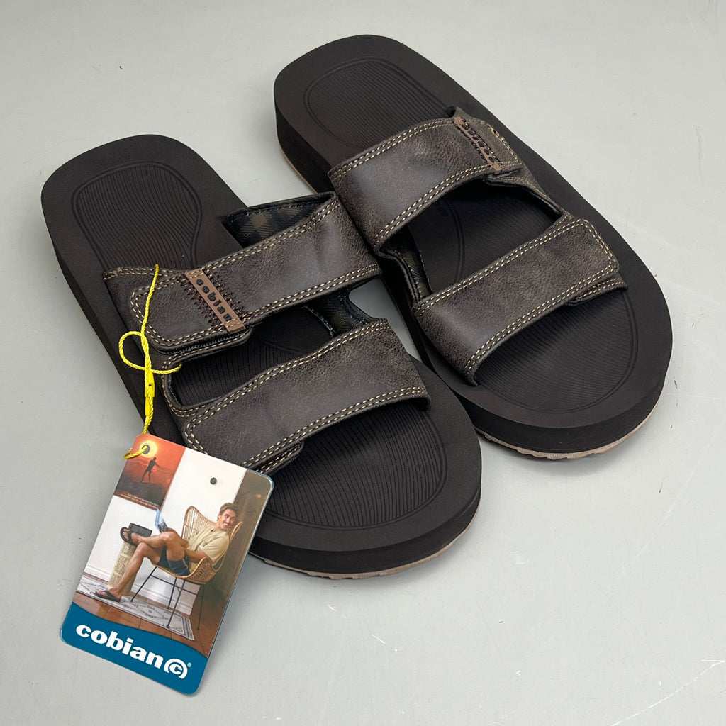 COBIAN Trestles Trek Slide EVA Top Sole Men's Sz 12, 45 Eu Chocolate TTS24-201-12