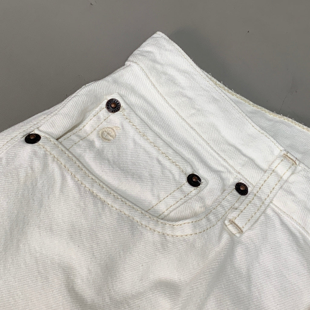 ETICA Tyler High Waist Straight Leg Ankle jeans Vintage White Size 26 EW180114A