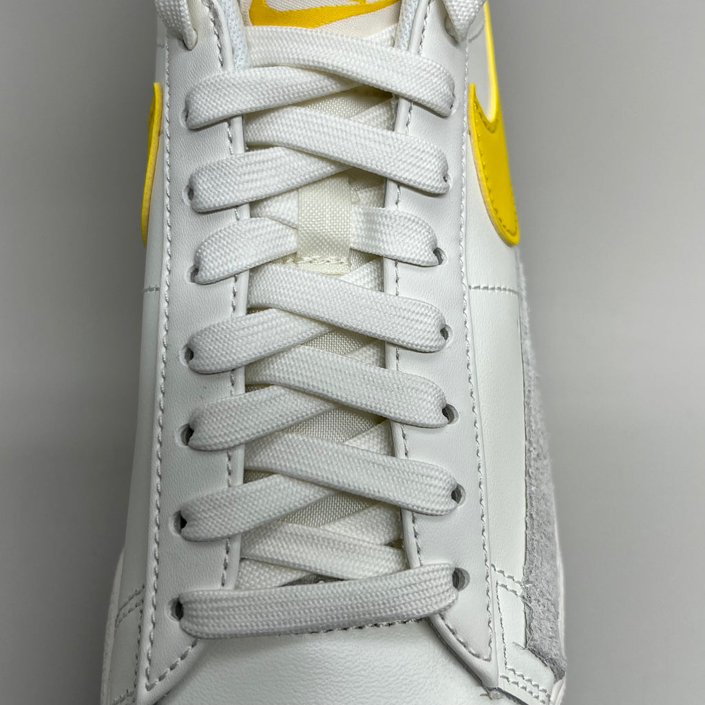 NIKE Blazer Low Cut Platform Shoes Sz Women's 7.5 Men's 6 Yellow/Grey/White