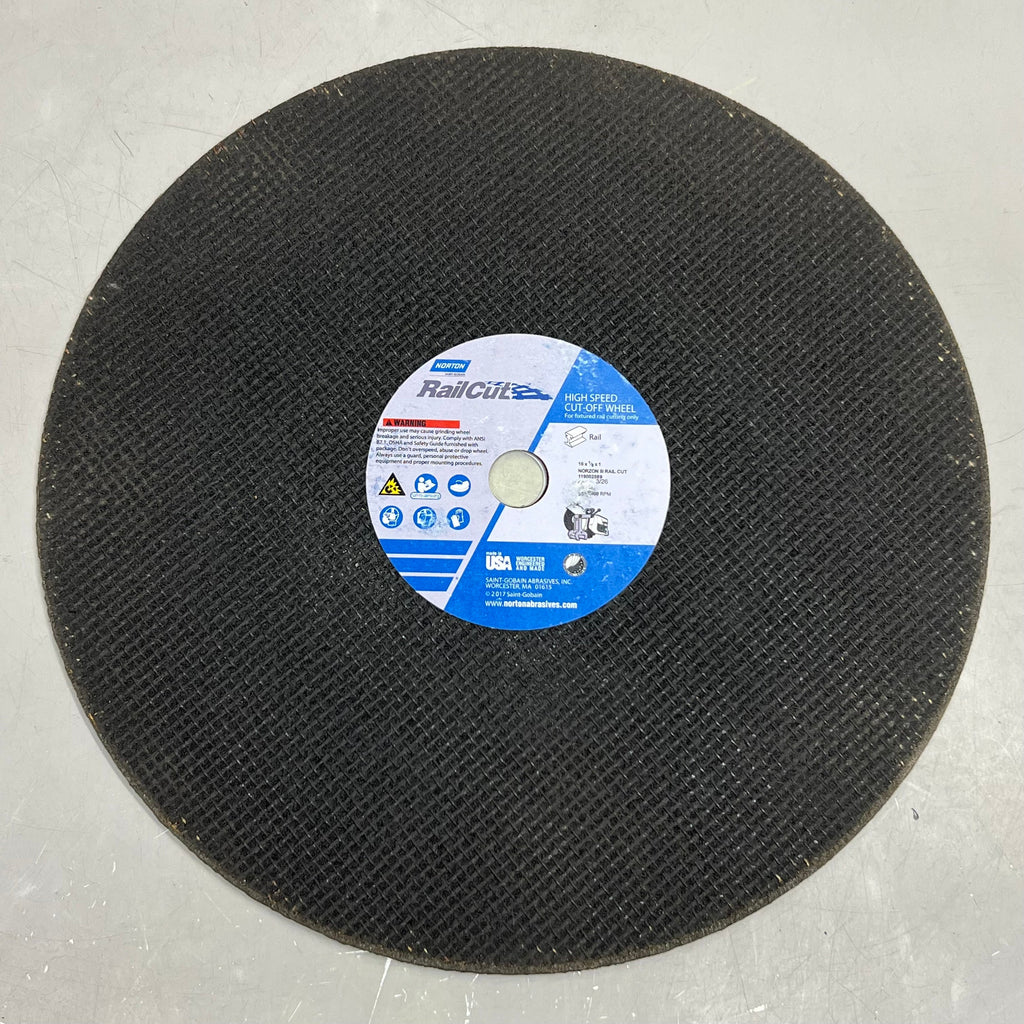 NORTON (10 PACK) High Speed Reinforced Cut off Wheel 16 X 1/8 X 1, Black