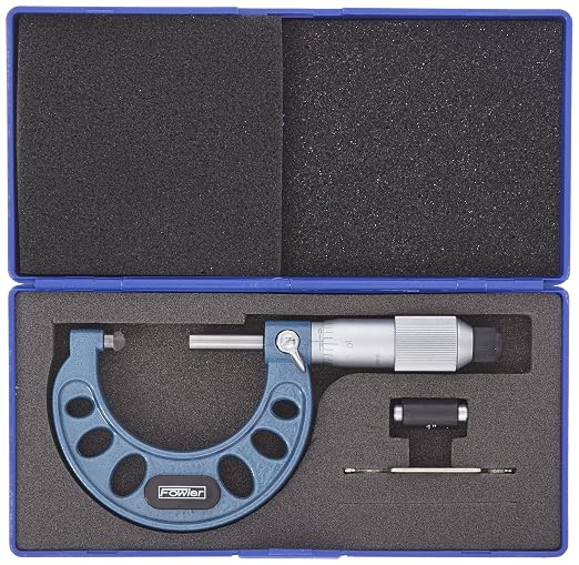 Fowler 52-253-002-1, Premium Outside Inch Micrometer with 1-2" Measuring Range
