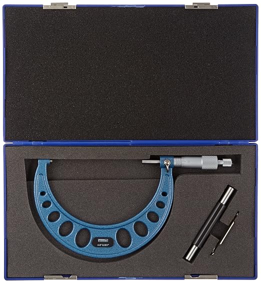 Fowler 52-253-005-1, Premium Outside Inch Micrometer With 4-5" Measuring Range
