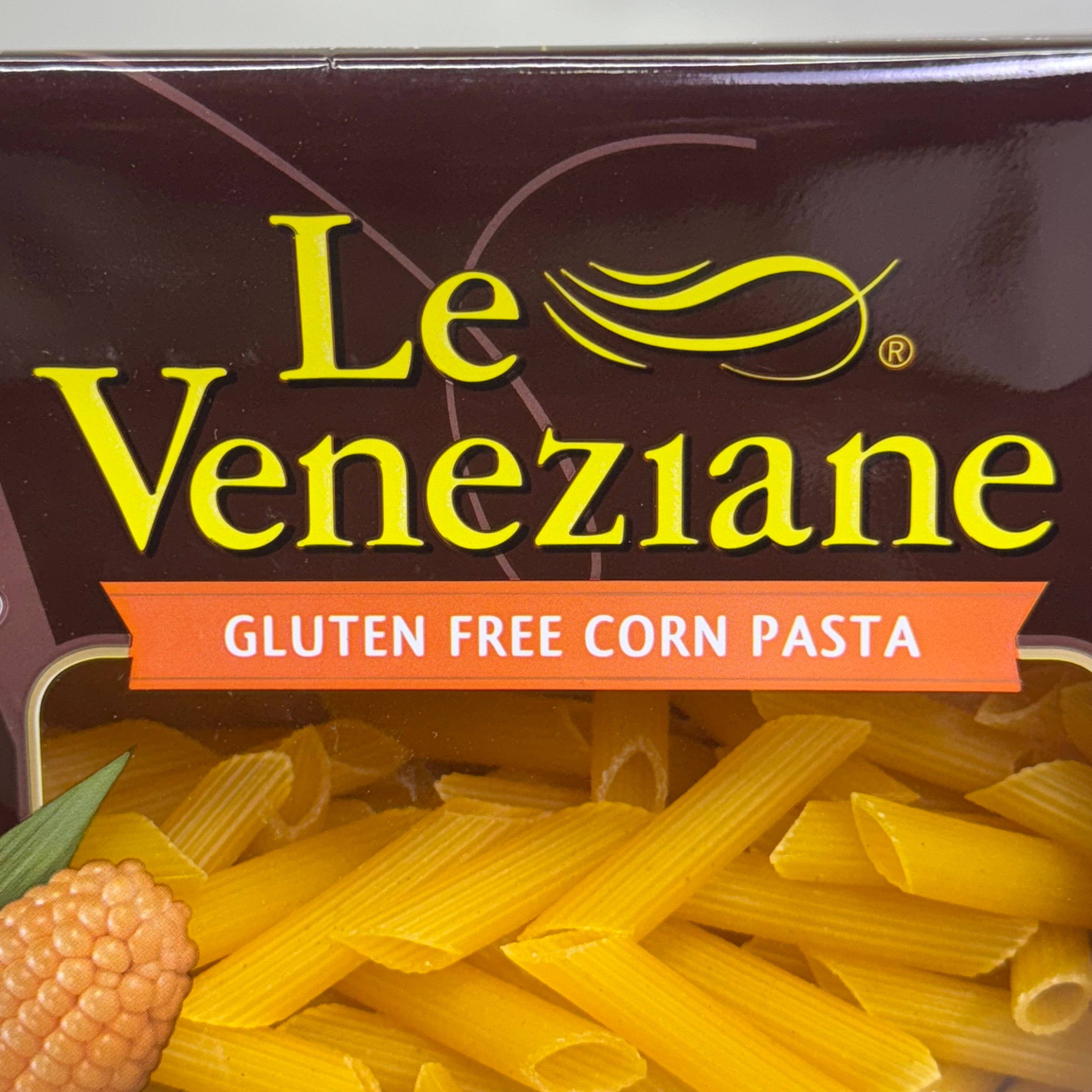 LE VENEZIANE (12 PACK) Gluten Free Corn Pasta 8.8 oz BB 10/26 (Distressed Box)