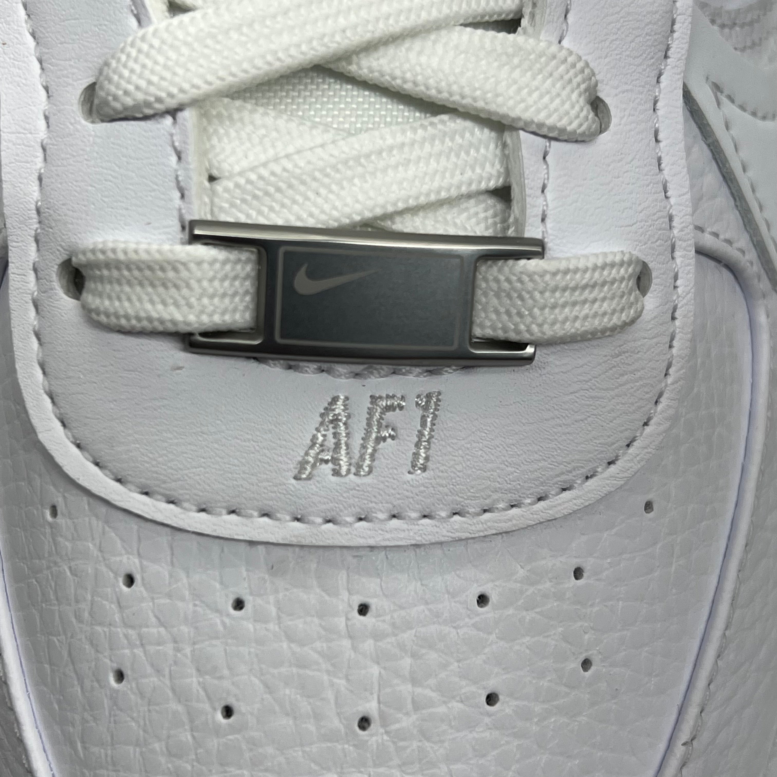 NIKE Air Force 1 PLT.AF.ORM Tapered Toe Shoes Sz Women's 8.5 White/Pink/Blue FN7180-100