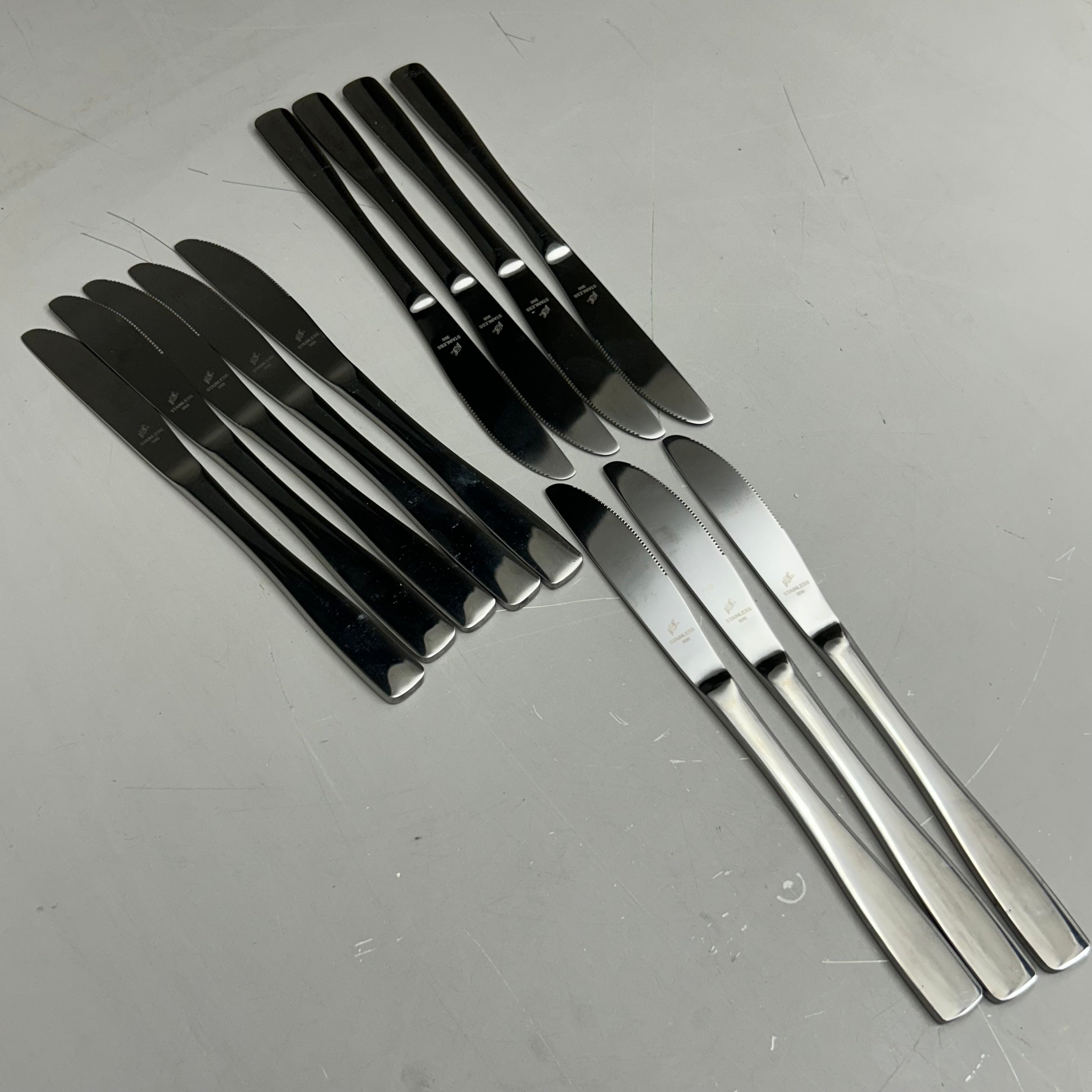 ABC (12 Pack) Stainless Steel Norfolk Stamped Dinner Knife 8.5" NOR-08 (New Other-Distressed Packaging)
