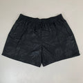 RAYA SUN Stretch Swim Style Shorts W/ Flower Design Women's 3X Black/Gray