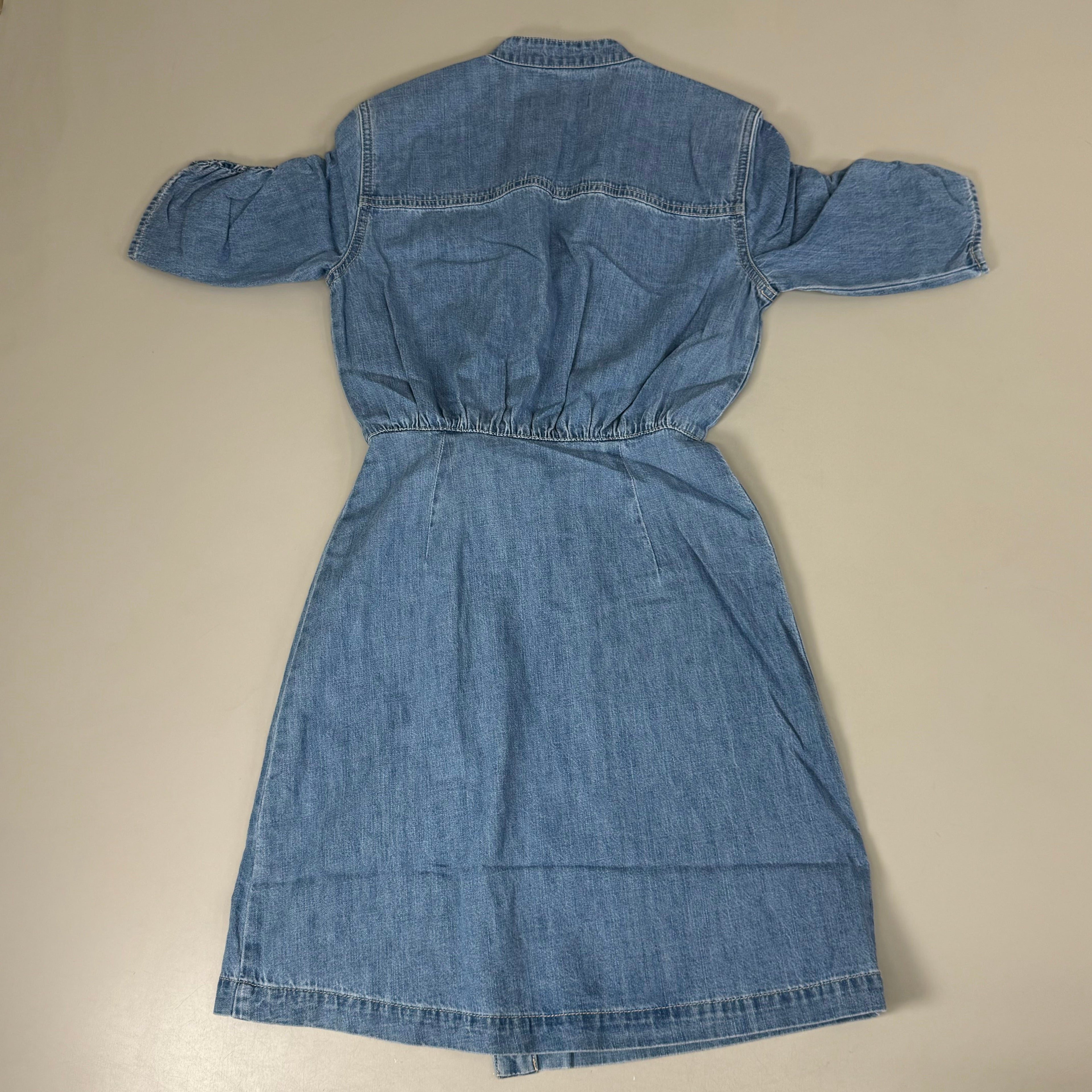 VERONICA BEARD Jeans Women's Dunn Mini Dress Sz-2 Iceberg J24067101286IC