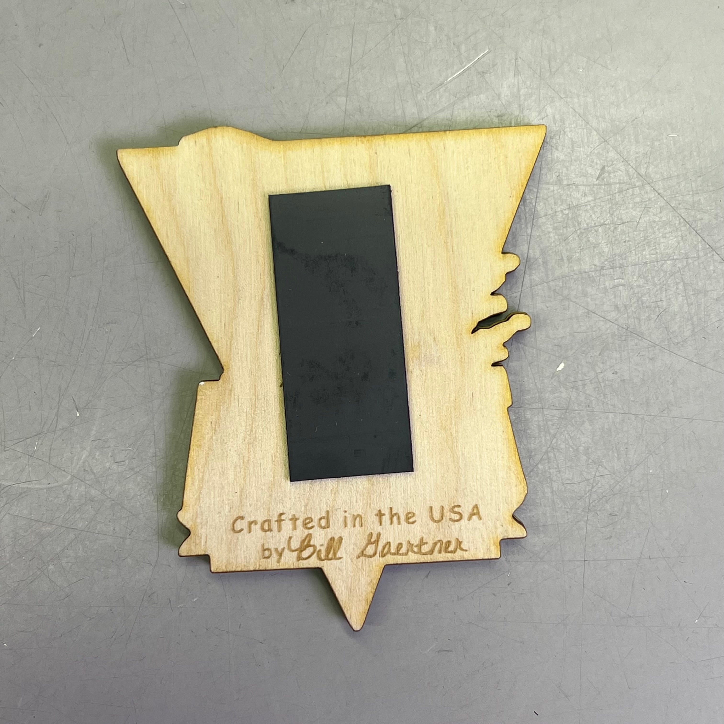 Z@ (2 PACK) Killer Whale Laser Cut Wood Magnet Souvenir JUNEAU, AK Made In USA