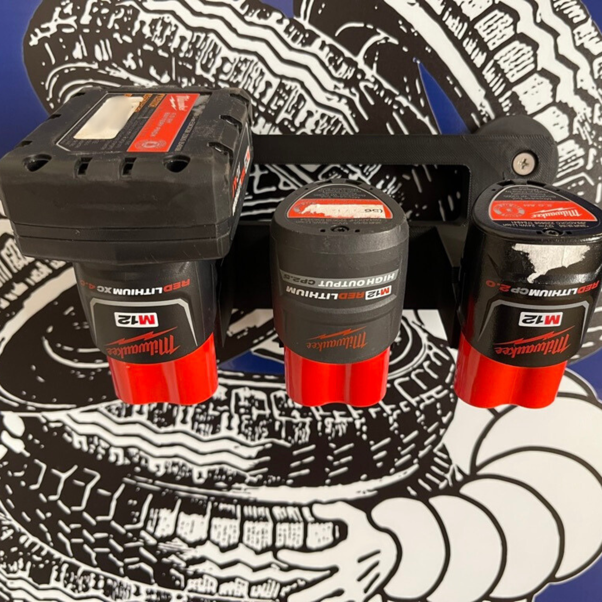 Milwaukee Triple M12 Battery Mount & Carrying Board