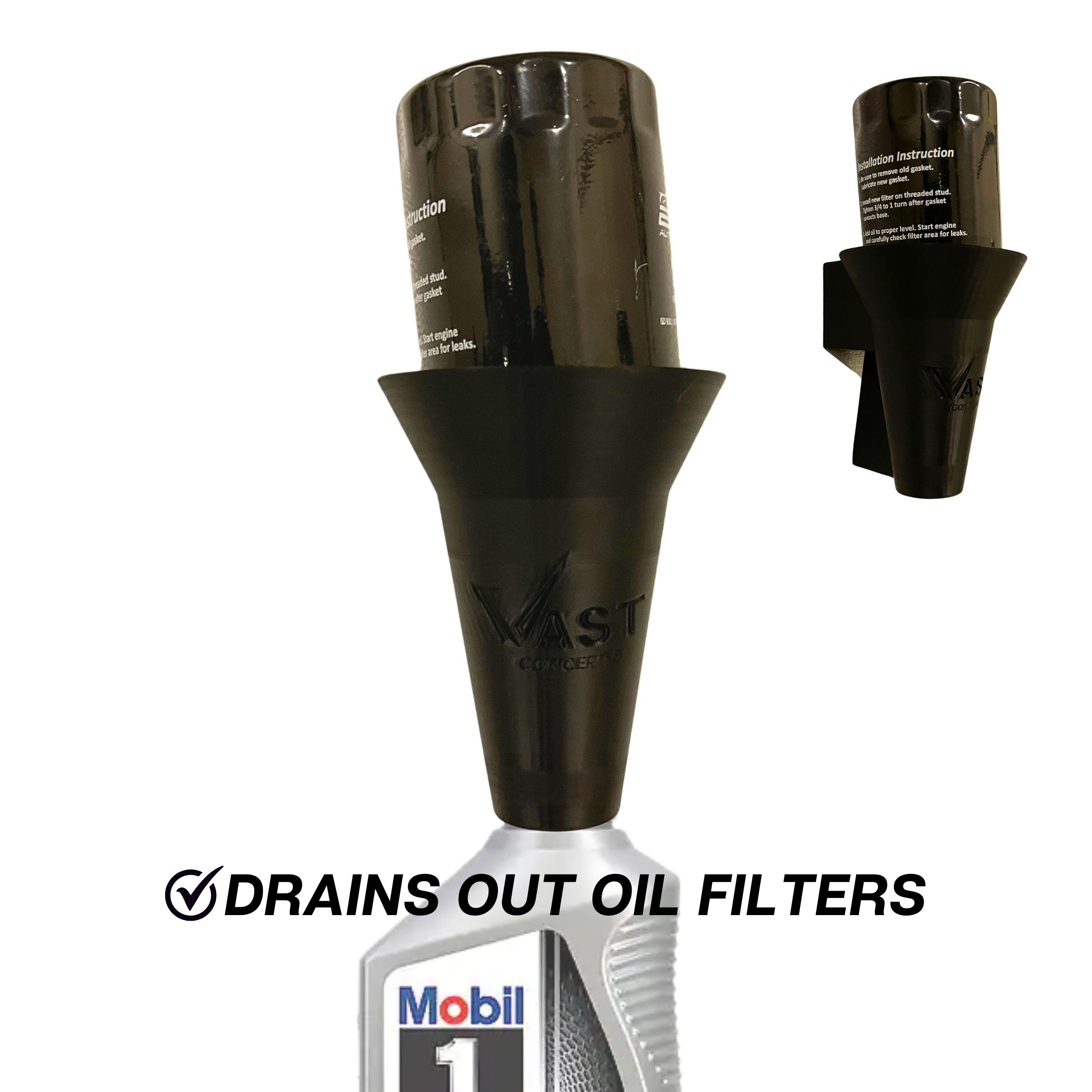 Universal Draining Fluid Funnel Holder