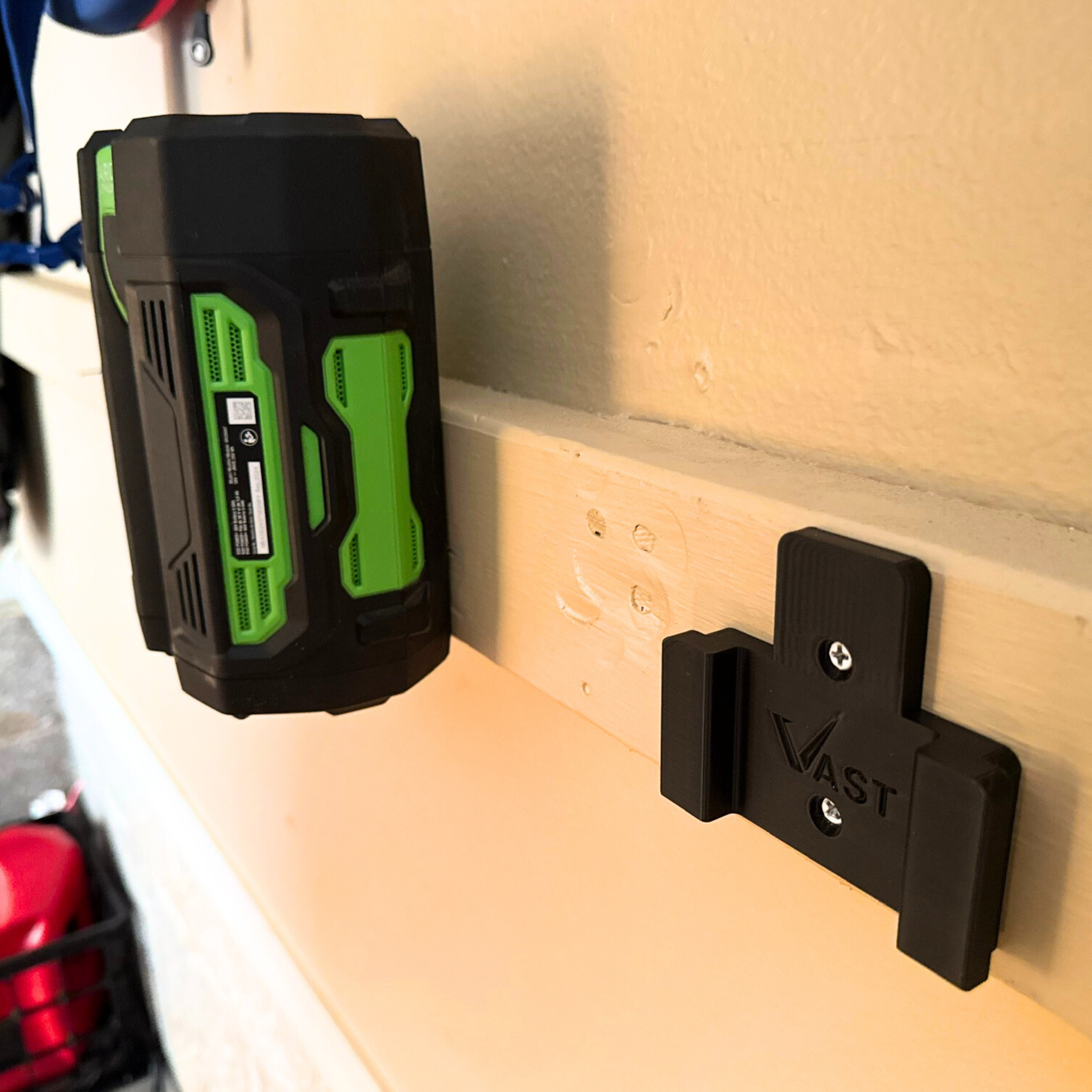Ego 56V Battery Mount - Black Or Gray (4 Pack)