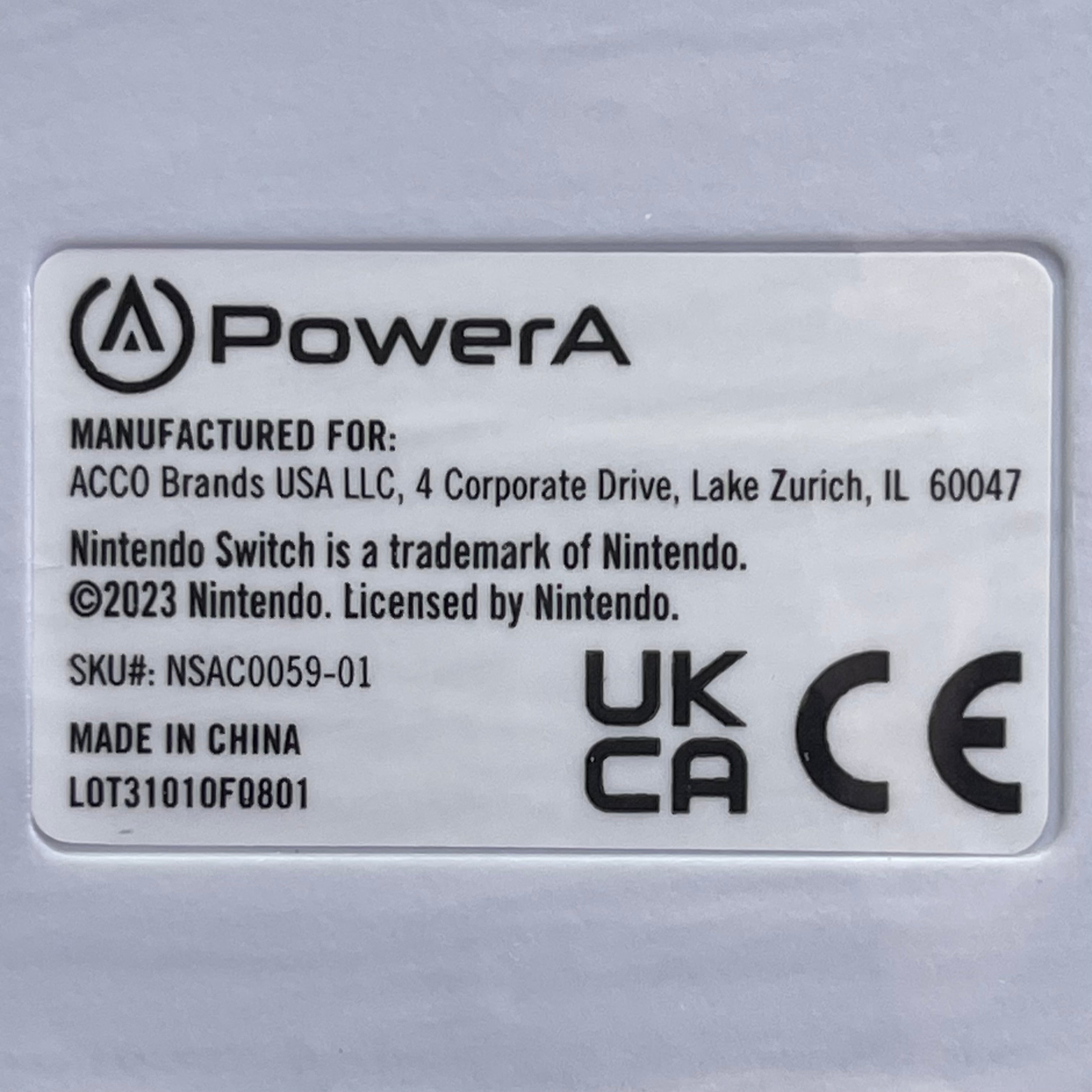 NINTENDO Joy-Con Comfort Grip ONLY Legend Of Zelda Authentic White NSAC0059-01