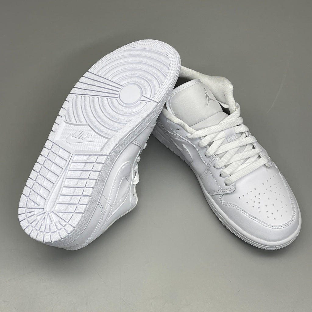 NIKE AIR JORDAN 1 Low Triple White Women's Sz 9 DV0990-111 (New in Box)