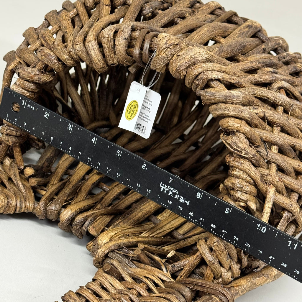 RAZ IMPORTS Vine Wall Basket Wall Decor 15.5" L X 7.5" W X 27" H Brown 4421038