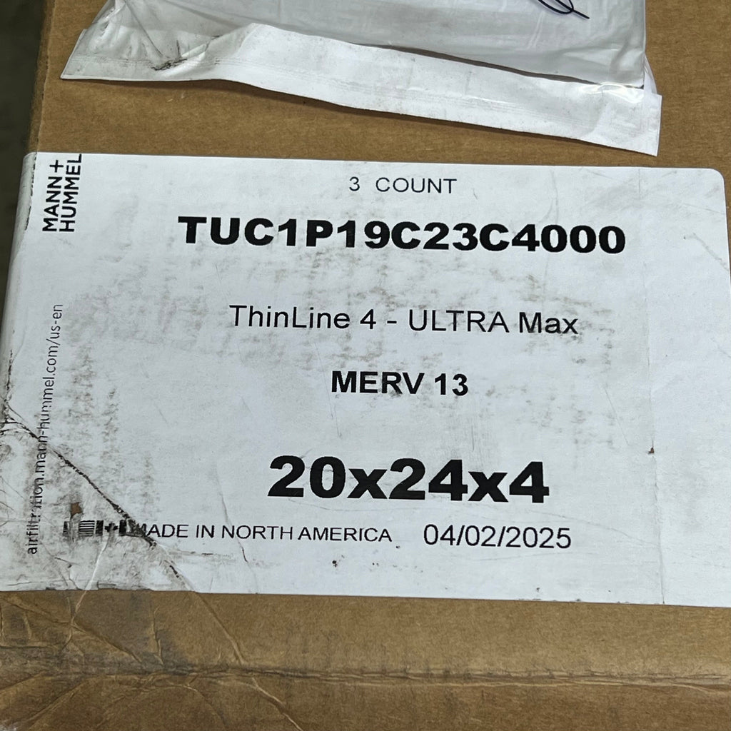 MANN + HUMMEL (3 PACK) Thin Line 4 Ultra Merv Filter 13 20"x24"x4"  TUC1P19C23C4000