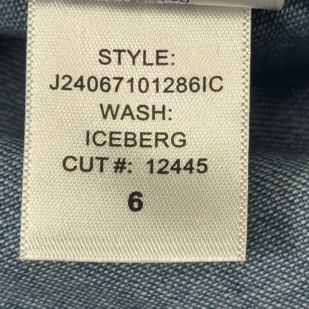 VERONICA BEARD Jeans Women's Dunn Mini Dress Sz-6 Iceberg J24067101286IC