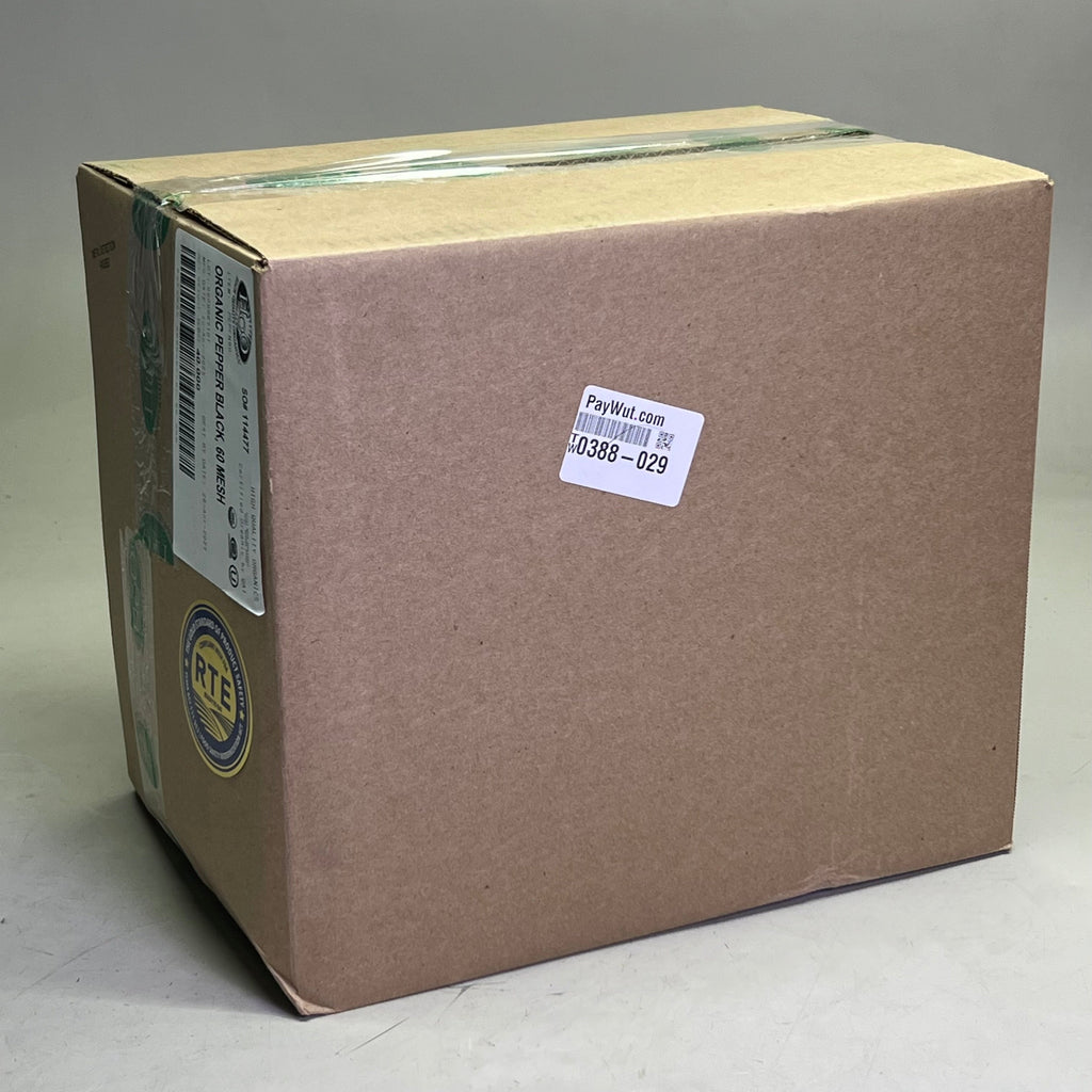HQO (40 POUNDS) Organic Pepper Black, 60 Mesh BB 04/27