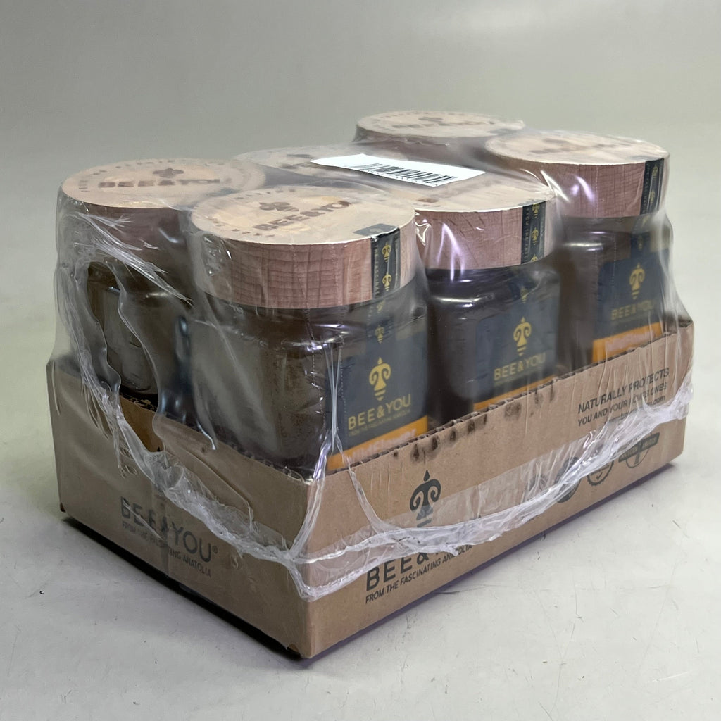 BEE & YOU (6 PACK) Wildflower Raw Honey 10.6 oz Brown BB 07/27