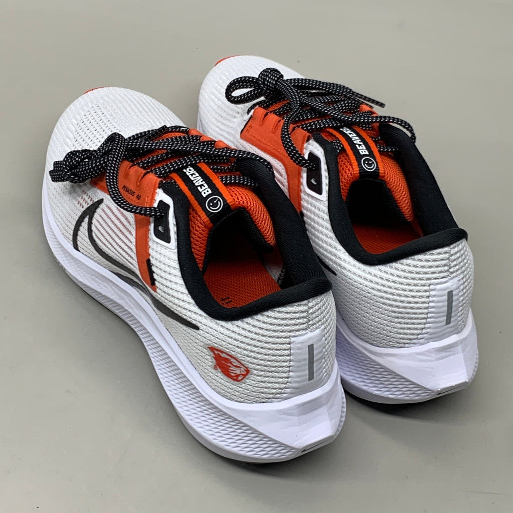 NIKE Zoom Pegasus 40 Oregon St Shoes White Team Orange & Black 8.5 W 7 M DZ5954-100