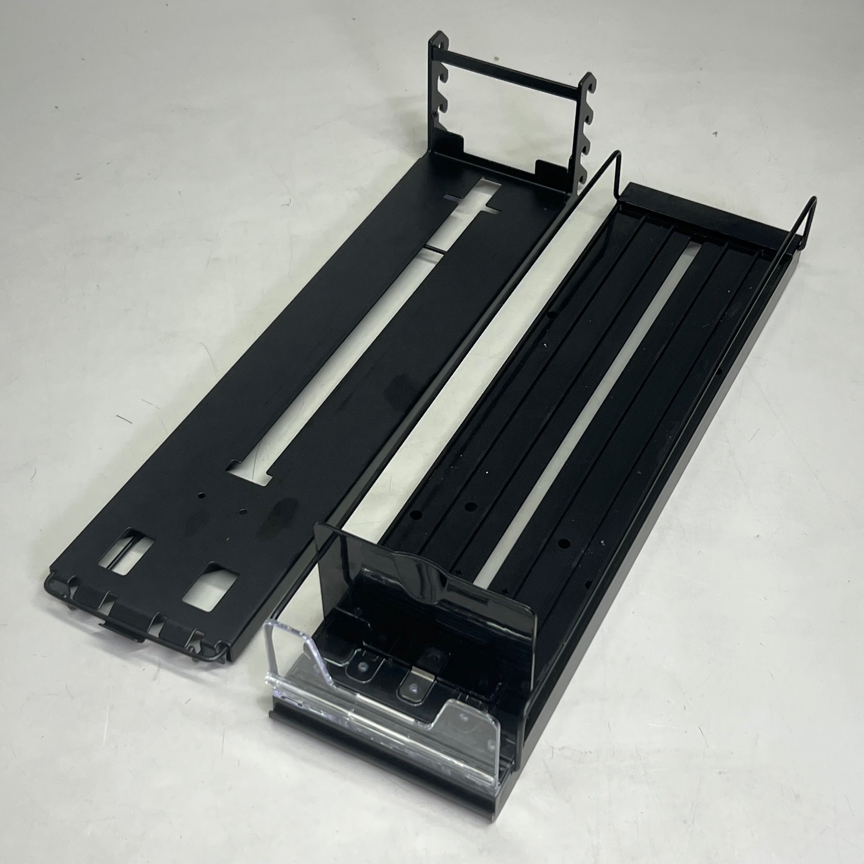 STEPHEN GOULD CORP (4 PACK) Slim Line Double Pushers Tray With Bed Black SG409