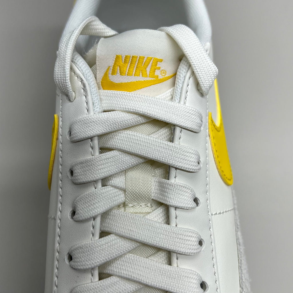 NIKE Shoes Blazer Low Cut Platform Sneaker Sz Women's 10.5 Men's 9 Yellow/Grey/White