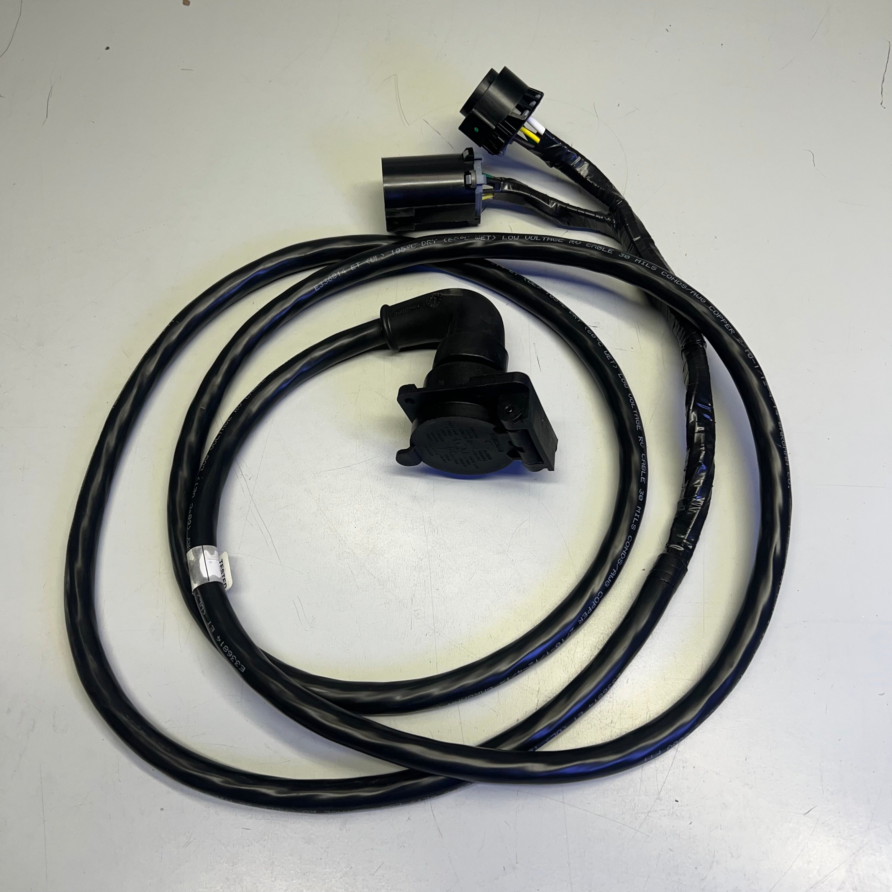 BARGMAN Wheel/Gooseneck 90 Degree Wiring Harness 7 Pole - 9ft  50-97-410